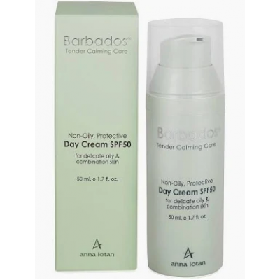 Anna Lotan Легкий захисний денний крем SPF 50 Barbados Non Oily Protective Day Cream SPF50, 50 мл