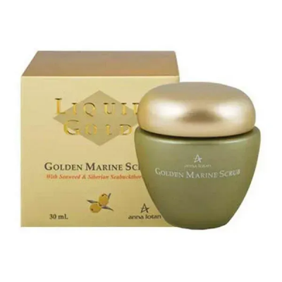 Anna Lotan Золотий пілінг із морськими водоростями Liquid Gold Golden Marine Scrub, 30 мл Anna Lotan Золотий пілінг із морськими водоростями Liquid Gold Golden Marine Scrub, 30 мл