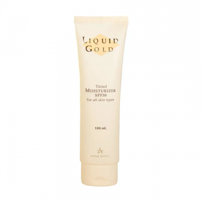 Anna Lotan Денний крем із легким тоном Потрійний ефект SPF 30 Liquid Gold Tinted Moisturizing SPF 30, 100 мл