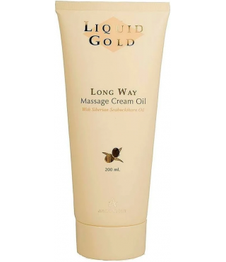 Anna Lotan Золотий крем-олія для масажу обличчя та тіла Liquid Gold Long Way Massage Cream Oil, 200 мл
