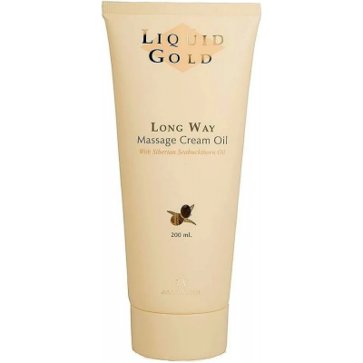 Anna Lotan Золотий крем-олія для масажу обличчя та тіла Liquid Gold Long Way Massage Cream Oil, 200 мл