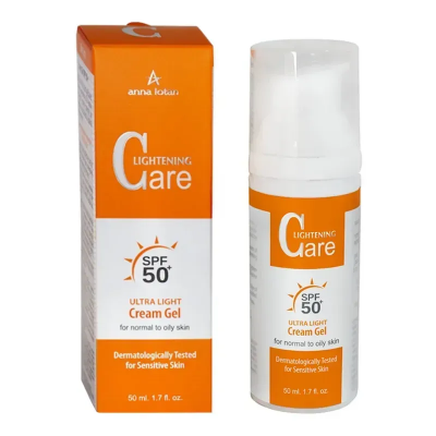 Anna Lotan Ультралегкий крем-гель для обличчя C White Lightening Care Ultra Light Cream Gel SPF 50, 50 мл Anna Lotan Ультралегкий крем-гель для обличчя C White Lightening Care Ultra Light Cream Gel SPF 50, 50 мл