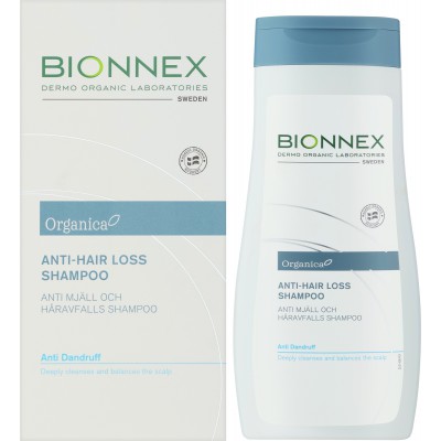 Bionnex Шампунь проти випадіння волосся та лупи Organica Anti Hair Loss Shampoo Anti Dandruff, 300мл