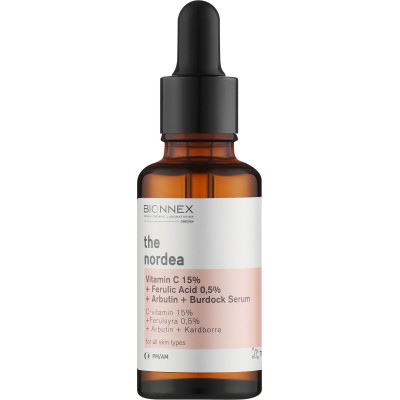 Bionnex Сироватка для обличчя The Nordea C Vitamin 15% + Ferrulic Acid 0,5% + Burdock, 30мл
