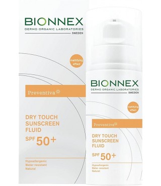 Bionnex Сонцезахисний флюїд Preventiva Dry Touch Sunscreen Fluid SPF50+, 50мл