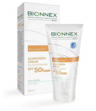 Bionnex Антивіковий сонцезахисний крем Preventiva Sunscreen 50+ Anti Aging, 50мл