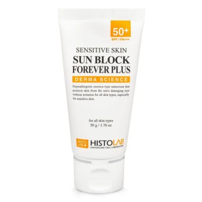 HISTOLAB Сонцезахисна есенція для чутливої шкіри SPF 50+ SENSITIVE SKIN SUN BLOCK FOREVER PLUS SPF 50+/PA+++, 50 мл