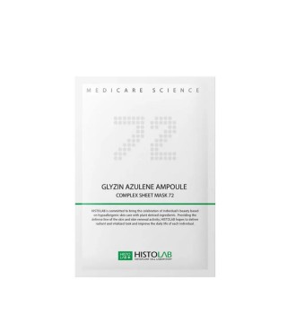 HISTOLAB Маска для проблемної шкіри 72 GLYZIN AZULENE AMPOULE COMPLEX SHEET MASK, 30 г