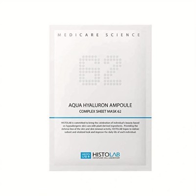 HISTOLAB Маска зволожуюча з гіалуроновою кислотою 62 AQUA HYALURON AMPOULE COMPLEX SHEET MASK, 30 г