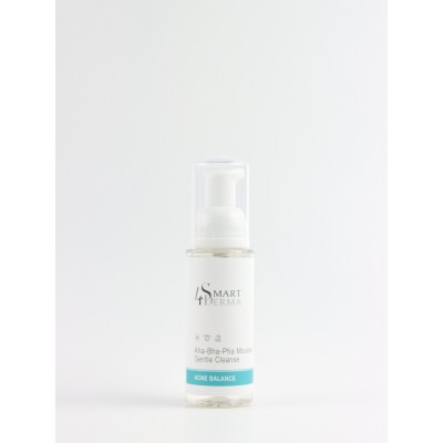 Smart4Derma Acne Balance AHA-BHA-PHA MOUSSE GENTLE CLEANSE Очищуюча мультикислотна пінка для жирної, комбінованої та шкіри з акне 80 мл