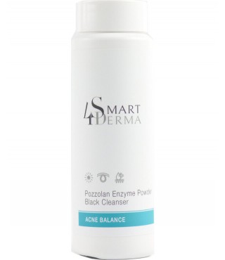 Smart4Derma Acne Balance POZZOLAN ENZYME POWDER BLACK CLEANSER Ензимна пудра з вулканічним пилом 80 гр