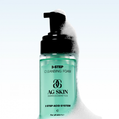 AG Skin 3-ЕТАПНА ОЧИЩУЮЧА ПІНКА 3-STEP CLEANSING FOAM, 150 мл AG Skin 3-ЕТАПНА ОЧИЩУЮЧА ПІНКА 3-STEP CLEANSING FOAM, 150 мл