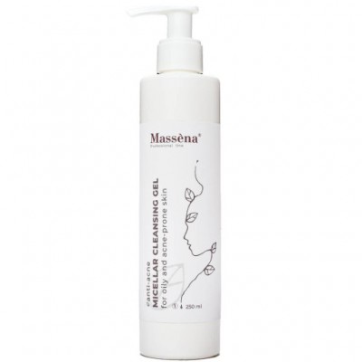 Massena Гель міцелярний очищувальний для обличчя Anti-acne GEL MICELLAR, 250 мл