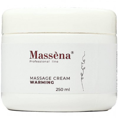 Massena Крем зігріваючий масажний для схуднення тіла MASSAGE CREAM WARMING, 250 мл