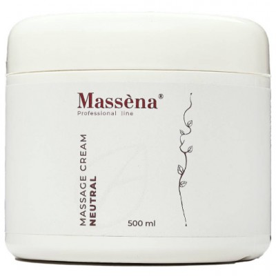Massena Крем нейтральний для масажу MASSAGE CREAM NEUTRAL, 500 мл