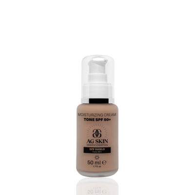 AG Skin Зволожуючий крем з тоном Moisturising cream TONE №1 SPF 50+, 50 мл