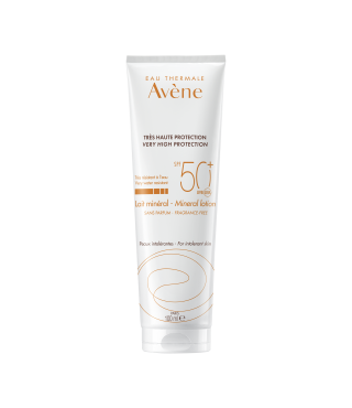 Авен Сонцезахисне мінеральне молочко для чутливої шкіри SPF 50+ Avene Lait Mineral SPF 50+, 100 мл