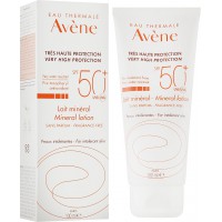 Авен Сонцезахисне мінеральне молочко для чутливої шкіри SPF 50+ Avene Lait Mineral SPF 50+, 100 мл