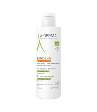 А-Дерма Екзомега Контрол гель очищуючий емолент A-Derma Exomega Control Emollient Foaming Gel 200 мл