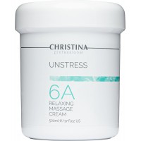 Розслаблюючий масажний крем (крок 6a) Christina Unstress Relaxing Massage Сream, 500 мл