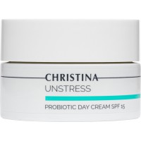 Денний крем із пробіотичною дією SPF 15 Christina Unstress ProBiotic Day Cream SPF 15, 50 мл