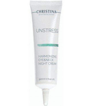 Нічний крем для шкіри навколо очей та шиї Christina Unstress Harmonizing Night Cream Eye & Neck, 30 мл