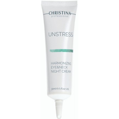 Нічний крем для шкіри навколо очей та шиї Christina Unstress Harmonizing Night Cream Eye &amp; Neck, 30 мл
