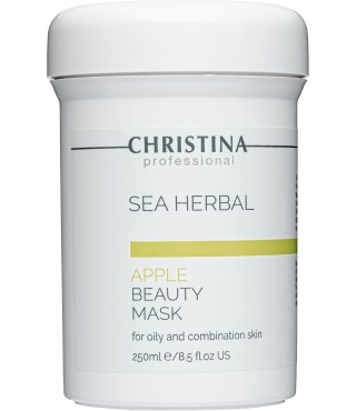 Яблучна маска для жирної та комбінованої шкіри Christina Sea Herbal Beauty Mask Green Apple, 250 мл