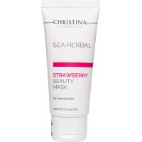 Полунична маска краси для нормальної шкіри Christina Sea Herbal Beauty Mask Strawberry, 60 мл