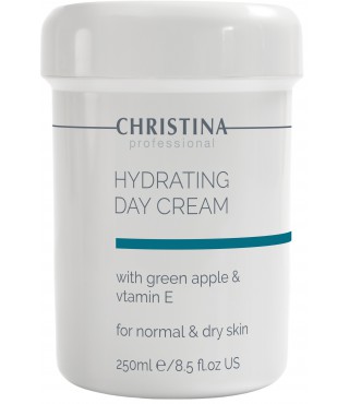 Зволожуючий крем із яблуком та вітаміном Е для нормальної шкіри Christina Hydrating Day Cream Green Apple + Vitamin E, 250 мл