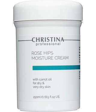 воложуючий крем з олією шипшини та моркви для сухої шкіри Christina Rose Hips Moisture Cream with Carrot Oil, 250 мл