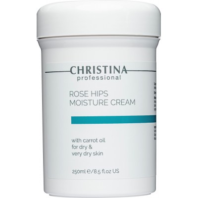 воложуючий крем з олією шипшини та моркви для сухої шкіри Christina Rose Hips Moisture Cream with Carrot Oil, 250 мл