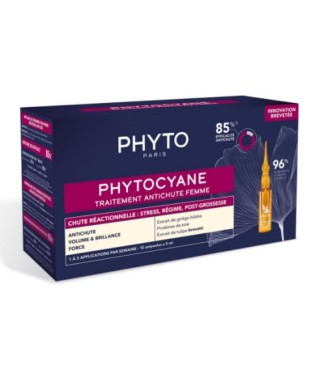 Фіто Фітоціан засіб від реакційного випадіння волосся у жінок Phyto Phytocyane Anti Hair Loss Reactional Treatment Women 12 x 5 мл
