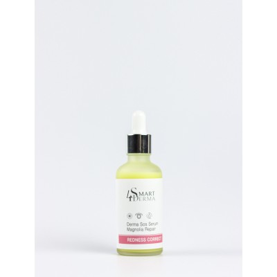 Smart4Derma Redness Correct DERMA SOS SERUM MAGNOLIA REPAIR Інтенсивна SOS сироватка для чутливої та куперозної шкіри 50 мл