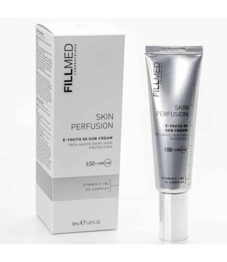 Fillmed by Filorga Skin Perfusion Сонцезахисний антивіковий крем SPF 50+ E-youth 50 sun cream
